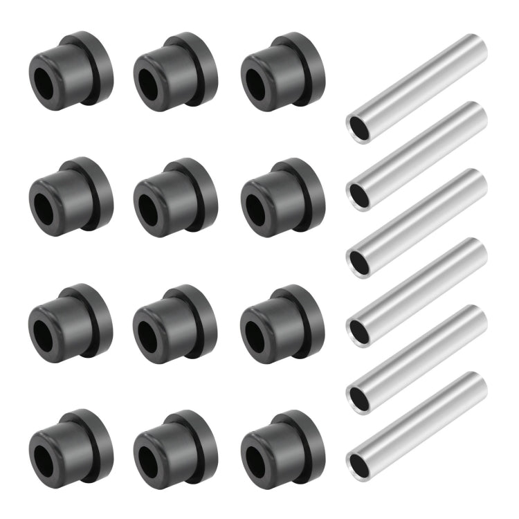 For EZGO TXT Golf Cart Steel Plate Rubber Sleeve Iron Sleeve Kit, 12pcs Rubber Sleeve+ 6pcs Iron Sleeve