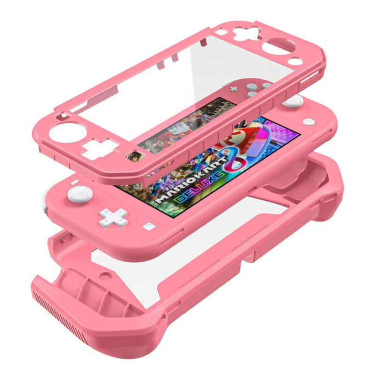 For Nintendo Switch Lite Full Cover Protective Shell TPU Console Case, Pink, Black, Gray