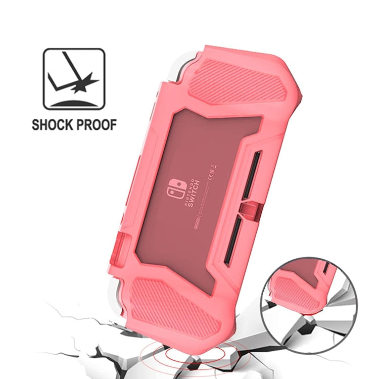For Nintendo Switch Lite Full Cover Protective Shell TPU Console Case, Pink, Black, Gray