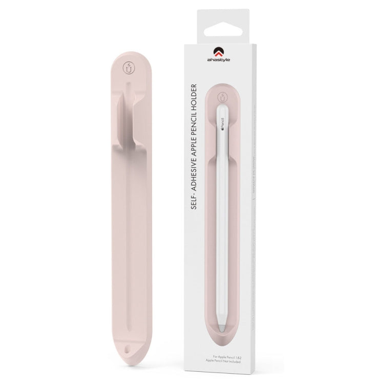 AhaStyle PT112 pour Apple Pencil 1/2 Stylo d'écriture manuel Rainure de rangement en silicone Support magnétique en silicone, PT112