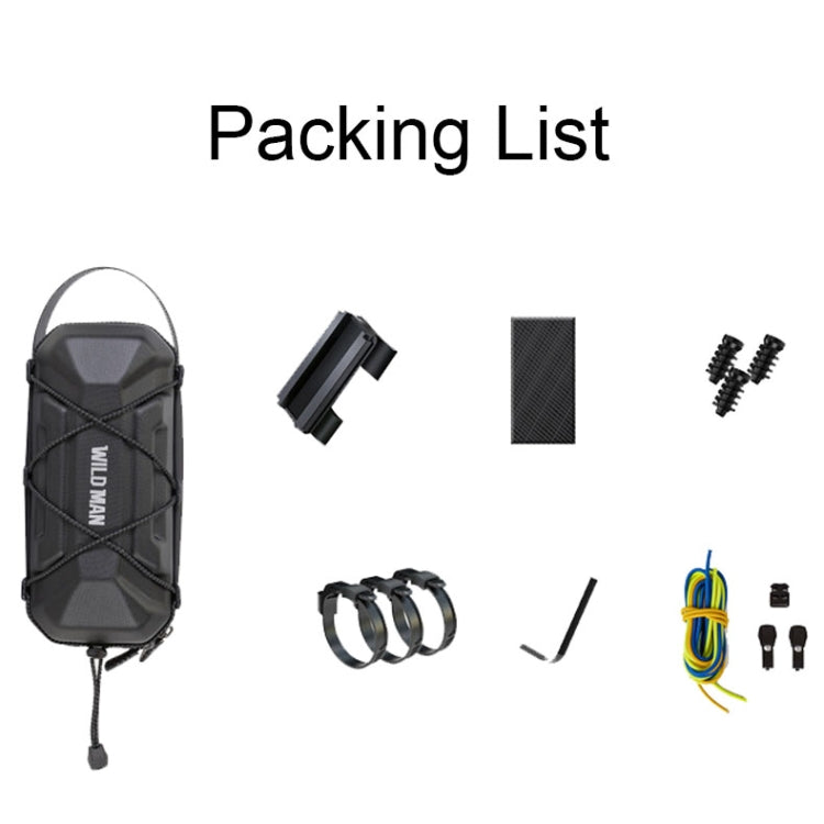WILD MAN GD6X 2L Electric Scooter EVA Hard Shell Hanging Bag Folding Bike Bag, GD6X 2L