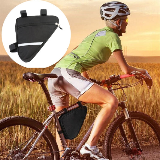 Sac de cadre triangulaire pour vélo de 7 pouces, sac de rangement pour équipement de cyclisme de sport de plein air, sans sac de gourde, avec sac de gourde