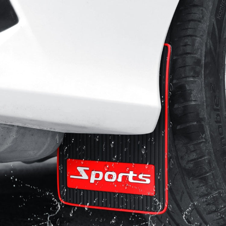 2pcs Car Tire Mud Flap Modification Plastic Anti-Splash Mud Flap, Sports, Cat Eye, Large Sports, Large Blank