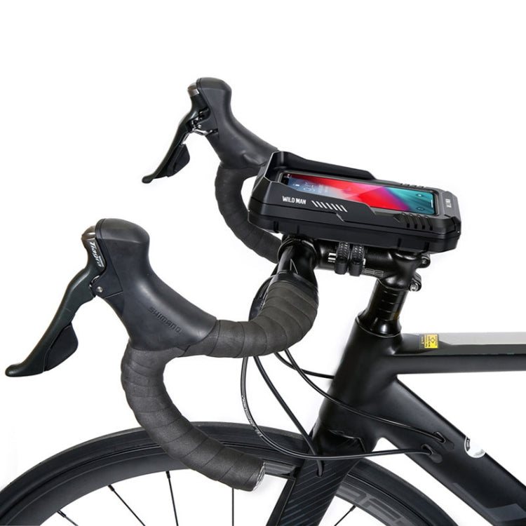WILD MAN FK4 0.5L EVA Hard Shell Bicycle Waterproof Case Handlebar Phone Touch Screen Holder, FK4