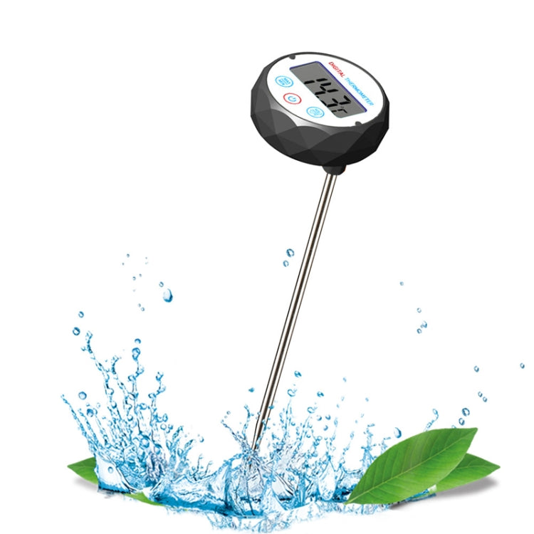Milk Coffee Hand Brew Kettle Thermometer With Pen Holder Food Thermometer Waterproof