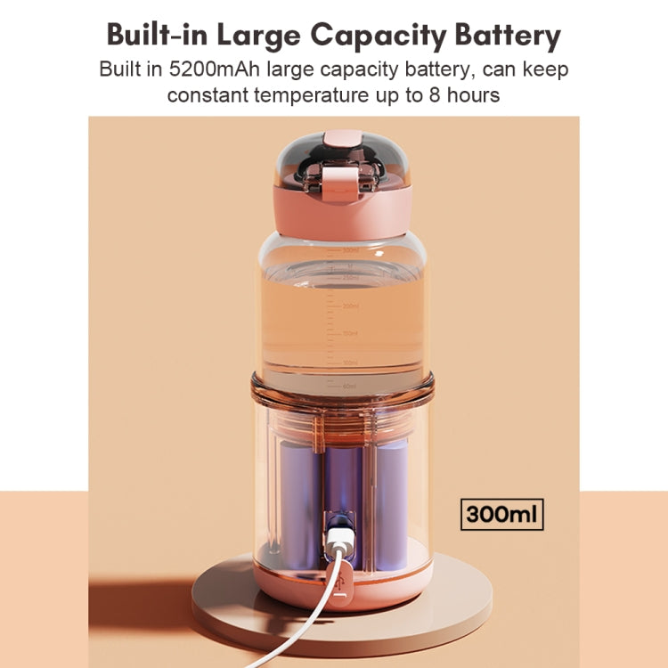 300ml Wireless Instant Water Warmer Electric Kettle for Baby Formula With 5200 mAh Battery Capacity