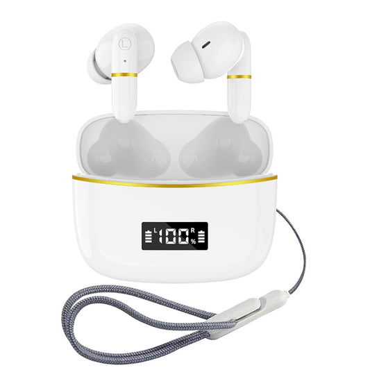 Écouteurs Bluetooth J2 avec compartiment de charge numérique et chargement sans fil intra-auriculaires
