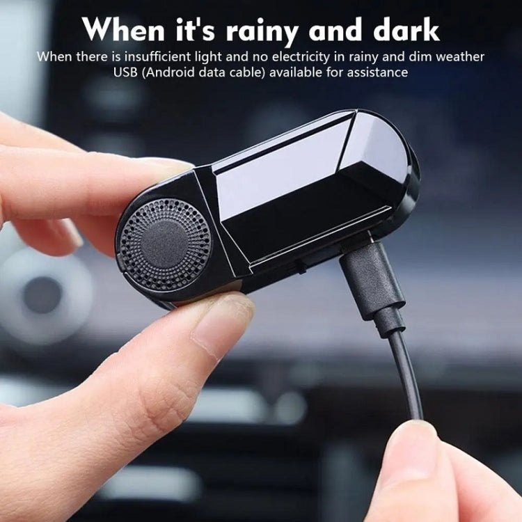 Car Solar Anti-Theft Alarm LED Warning Light With Aromatherapy
