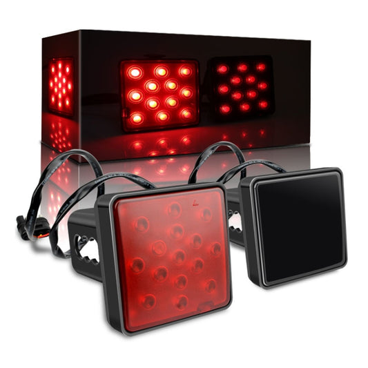 Automotive LED Trailer Lights Universal Rear Brake Lights, Black Shell 12 Light, Black Shell 15 Light, Red Shell 12 Lights, Red Shell 15 Lights