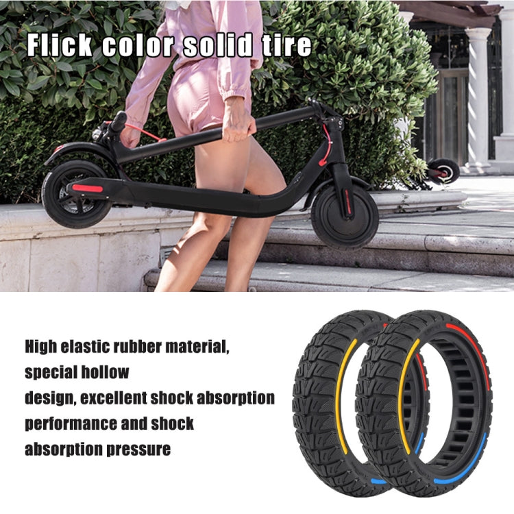 Pneus colorés tout-terrain alvéolés 8.5 x 2 pouces pour Xiaomi M365 / Pro / Pro 2 / 1S / Lite, 8.5 x 2-6 (Tricolore), 8.5 x 2-6 (Rouge), 8.5 x 2-6 (Bleu)