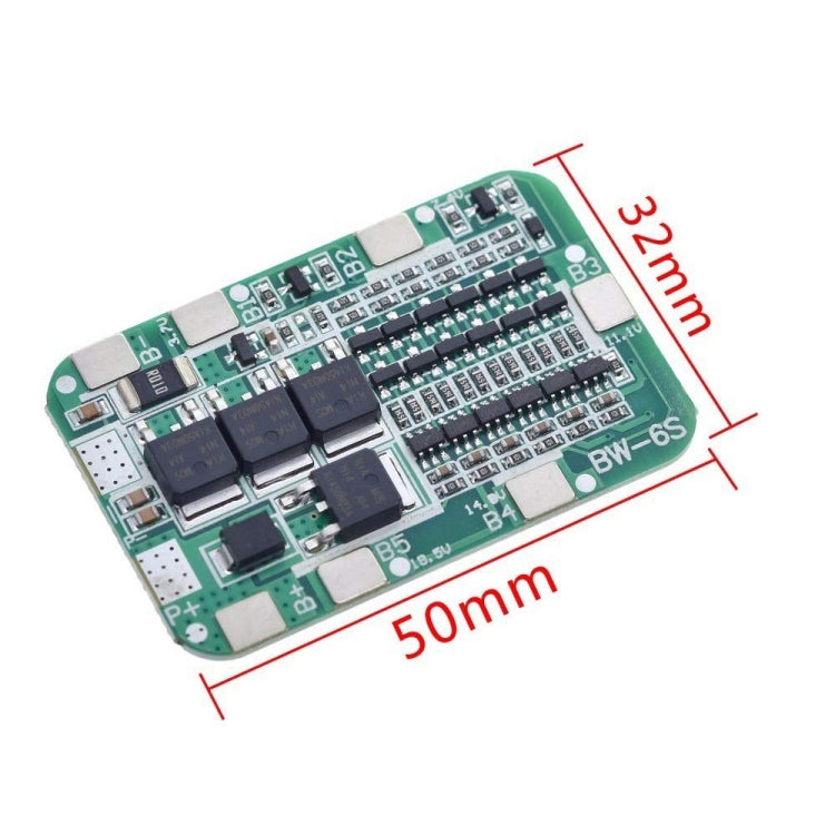 6 String 22/24V 18650 Lithium Battery Protection Board, 6 Strings