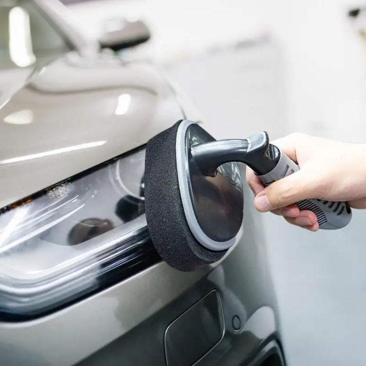 Durable Car Tire Waxing Curved Sponge Brush, Waxing Brush