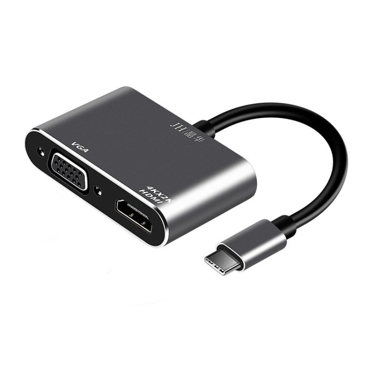 JINGHUA Z321 Multifunctional HUB Docking Station Converter, Type-C To HDMI+VGA, Type-C To HDMI+PD+USB