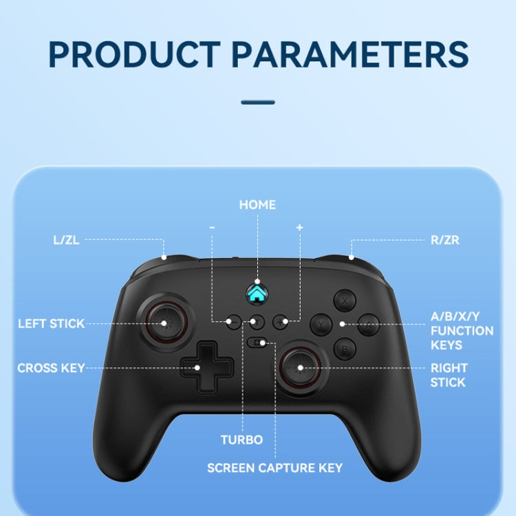 Wireless Bluetooth Gamepad With Wakeup Vibration Body Gamepad For Switch / Android / Apple / PC, Black, Green, Pink