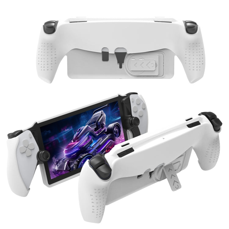 For PlayStation Portal Handle JYS TPU Protective Case With Stand, With Stand(Black), With Stand(White)