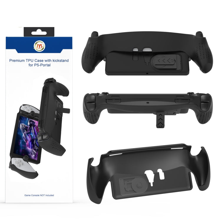 For PlayStation Portal Handle JYS TPU Protective Case With Stand, With Stand(Black), With Stand(White)