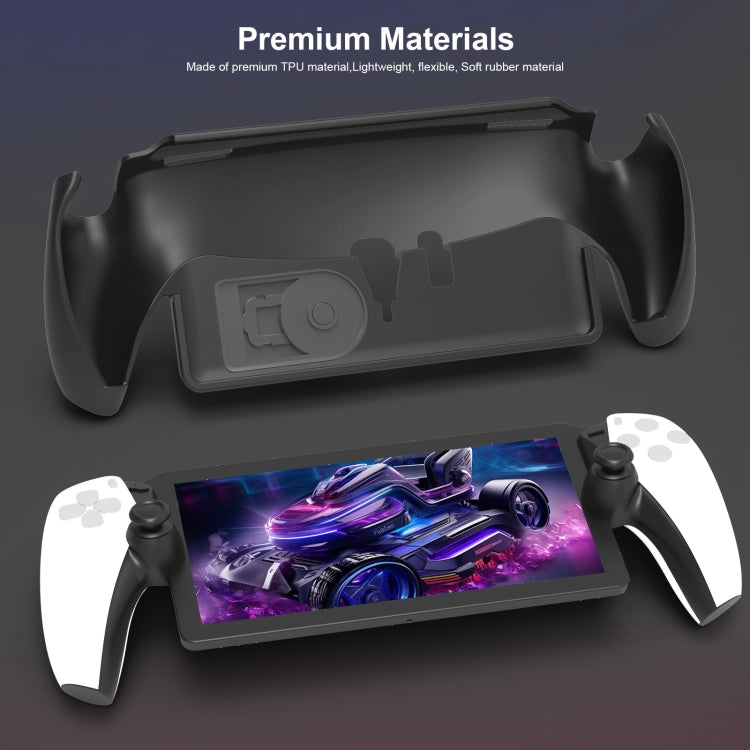 For PlayStation Portal Handle JYS TPU Protective Case With Stand, With Stand(Black), With Stand(White)