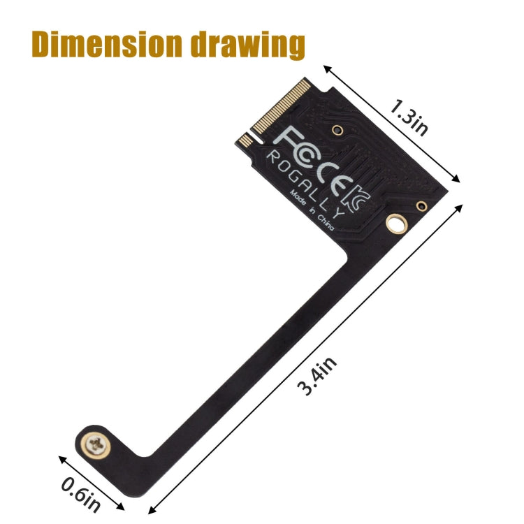 For ASUS Rog Ally Modified M2 Hard Drive PCIE4.0 Riser Card, Long, Short