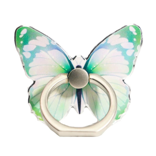 Anneau de support multifonction pour téléphone portable, motif papillon, rotatif à 360 degrés, rose pâle, vert, rose, bleu, violet