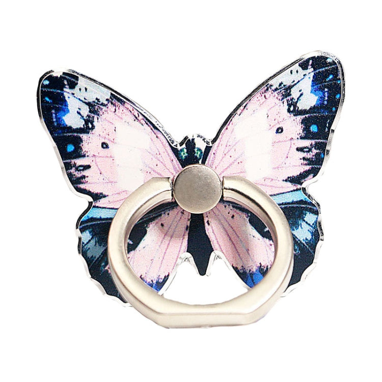 Cute Cartoon Butterfly Multifunctional Finger Ring Cell Phone Holder 360 Degree Rotating Universal Phone Ring Stand, Pale Pink, Green, Pink, Blue, Purple