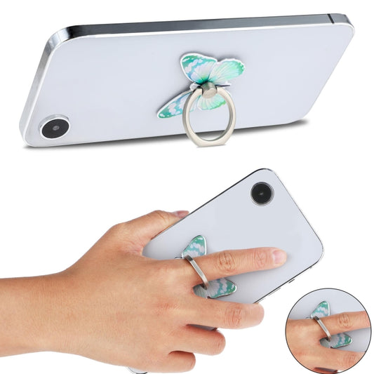 Cute Cartoon Butterfly Multifunctional Finger Ring Cell Phone Holder 360 Degree Rotating Universal Phone Ring Stand, Pale Pink, Green, Pink, Blue, Purple