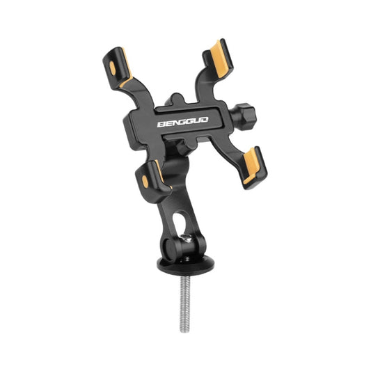 Support de téléphone portable à quatre griffes en alliage d'aluminium BENGGUO pour vélo, guidon, potence, rétroviseur