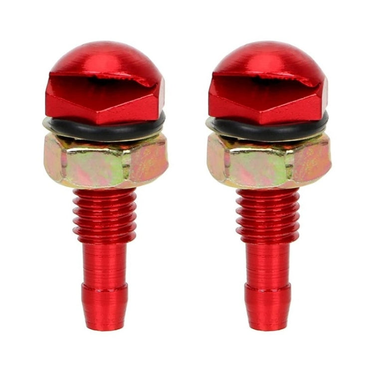 2pcs /Set Automotive Glass Washer Sprayer Aluminum Cap Nozzle