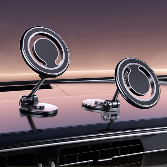 Support magnétique pliable de téléphone de voiture, support de navigation rotatif à coller sur le tableau de bord, D33