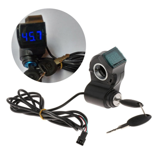 Electrical Vehicle Scooter Disconnect Switch Assembly With Keys Digital Display Start Switch, Switch Assembly With Keys