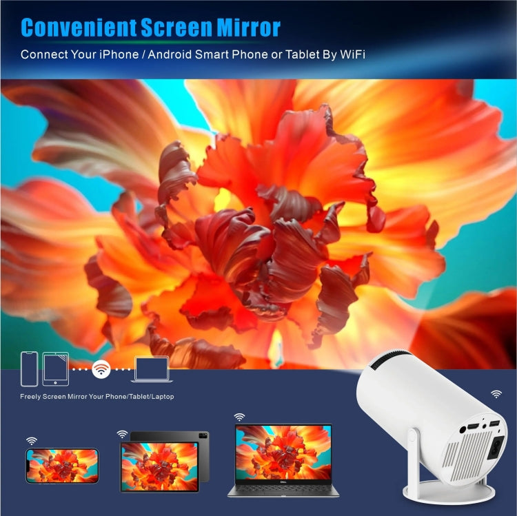 HY300 PRO Smart Projector Android 11.0 System 160 Lumen Portable Projector