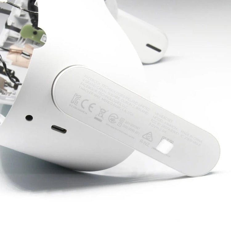 Piezas de reparación para el visor de realidad virtual Meta Quest 2: chip LCD, soporte para gafas, hebilla de fijación del visor, conjunto de altavoz (derecho) y conjunto de altavoz (izquierdo).