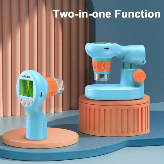 APEXEL MS201 800x 2.0-inch IPS Screen Kids Microscope Supports Taking Photos and Videos