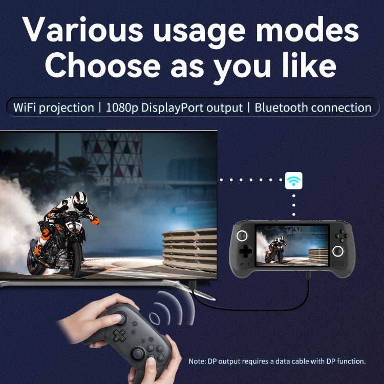 ANBERNIC RG556 Handheld Game Console Android 13 System 5.48-Inch AMOLED Screen WIFI Bluetooth Game Player