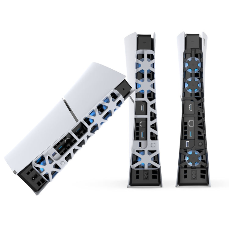 For PS5 Slim DOBE TP5-3538 Host Rear Blu-ray Fan Thermal Cooling Fan, DOBE TP5-3538 (White), DOBE TP5-3538 (Black)