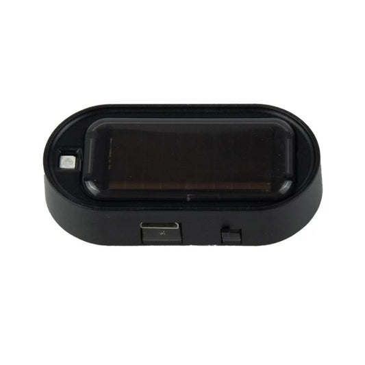 Car Solar Analog Anti-theft Device LED Warning Light, Black Shell Red Light, Black Shell Blue Light