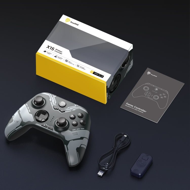 EasySMX X15 Hall Joystick Trigger RGB Wireless Gamepad, Starry Sky, Mech