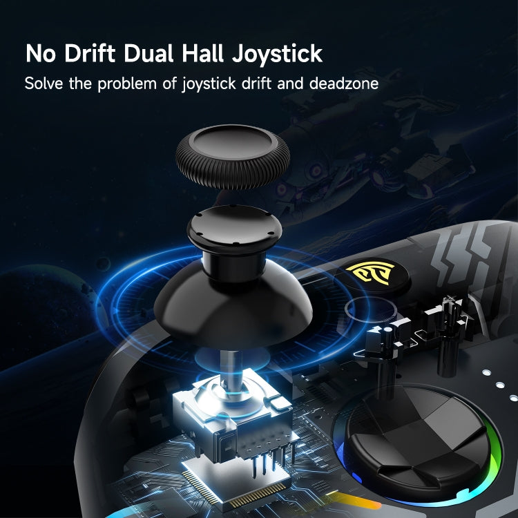 EasySMX X15 Hall Joystick Trigger RGB Wireless Gamepad, Starry Sky, Mech