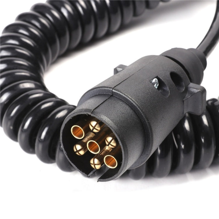 European 7 Pin 12 Volt Car Trailer Connector With Wire, 1101