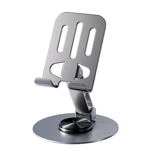 Ganzmetall 360-Grad drehbarer Handyhalter Klappbarer Desktop-Tablet-Ständer, Lila, Grau