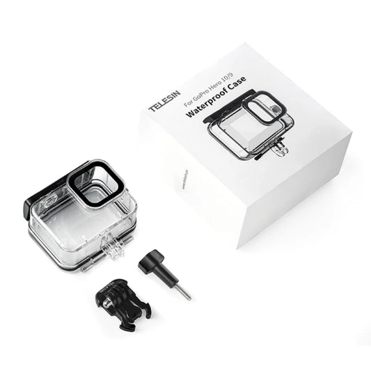 TELESIN GP-WTP-901 45m Diving Shell, For GoPro HERO12 Black / HERO11 Black / HERO10 Black / HERO9 Black, Single Shell, Shell+Filter Set