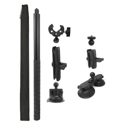 Pour Insta 360 ONE X / X2 / X3 / X4 Support de perche à selfie à ventouse pour toit de voiture, Set 1, Set 2, Set 3, Set 4