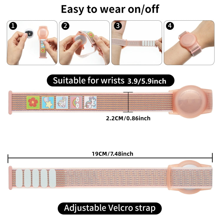 For AirTag Protective Case Children Watchband Anti-lost Locator Waterproof Wristband Bracel