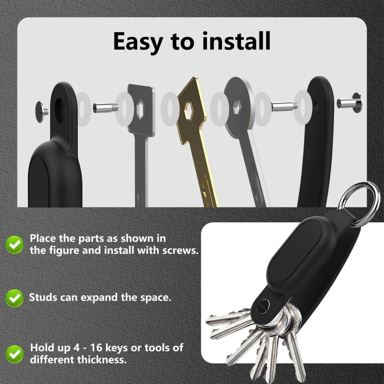 For Samsung Galaxy SmartTag2 Tracker Case Keychain with Key Ring