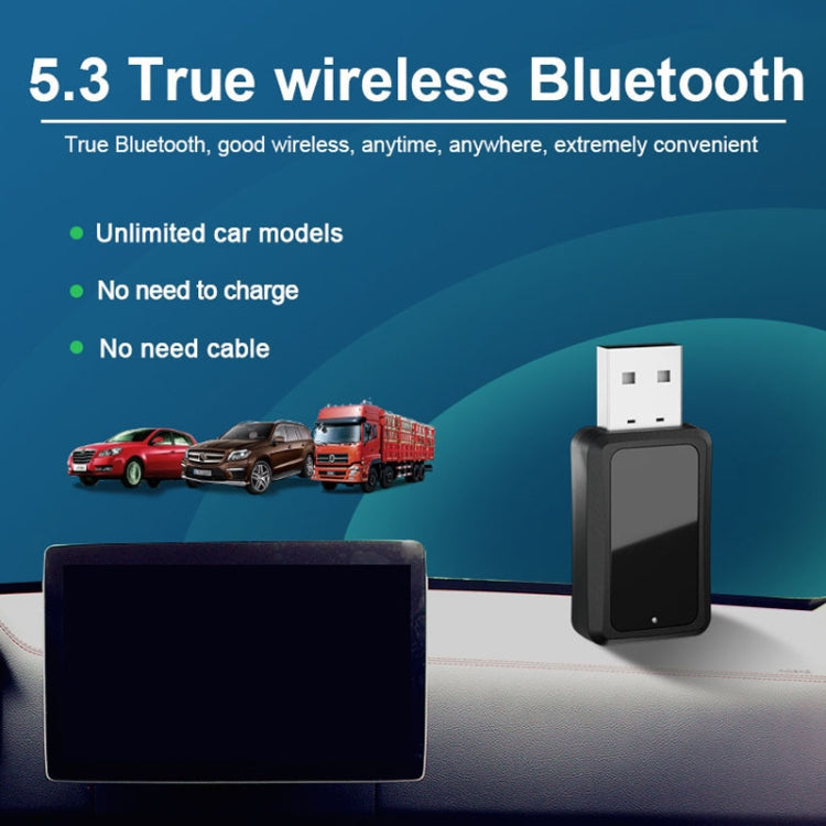 T60 Bluetooth 5.3 Audio Receiver Transmitter Car Radio USB FM Bluetooth Receiver, T60 2 in 1