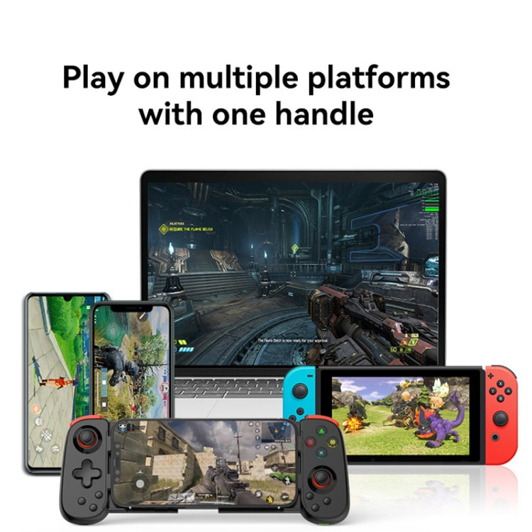 Bluetooth Stretchable Game Controller for Nintendo Switch / PC / IOS / Android, White, Black
