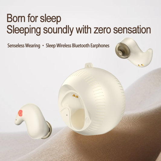 In-Ear Small Coconut Ball Stereo Bluetooth Earphones With Charging Compartment