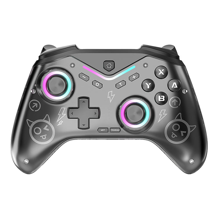 CM-619 Bluetooth Game Controller Programmable with RGB Lights for Switch / Steam Deck / PC / IOS / Android, 619 Black, 619 White