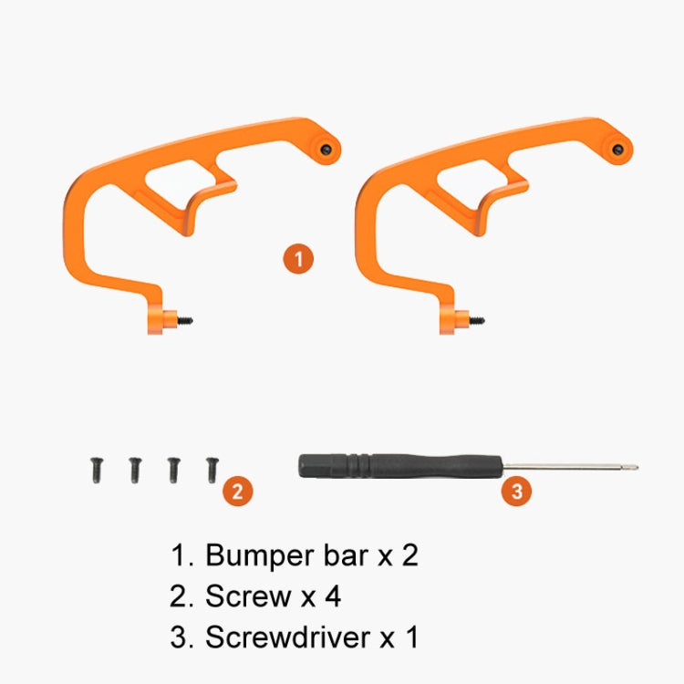 Pour DJI Avata 2 RCSTQ Barres de protection contre les collisions d'objectif pour machine volante en alliage d'aluminium, barre de protection (Orange), barre de protection (Rouge)