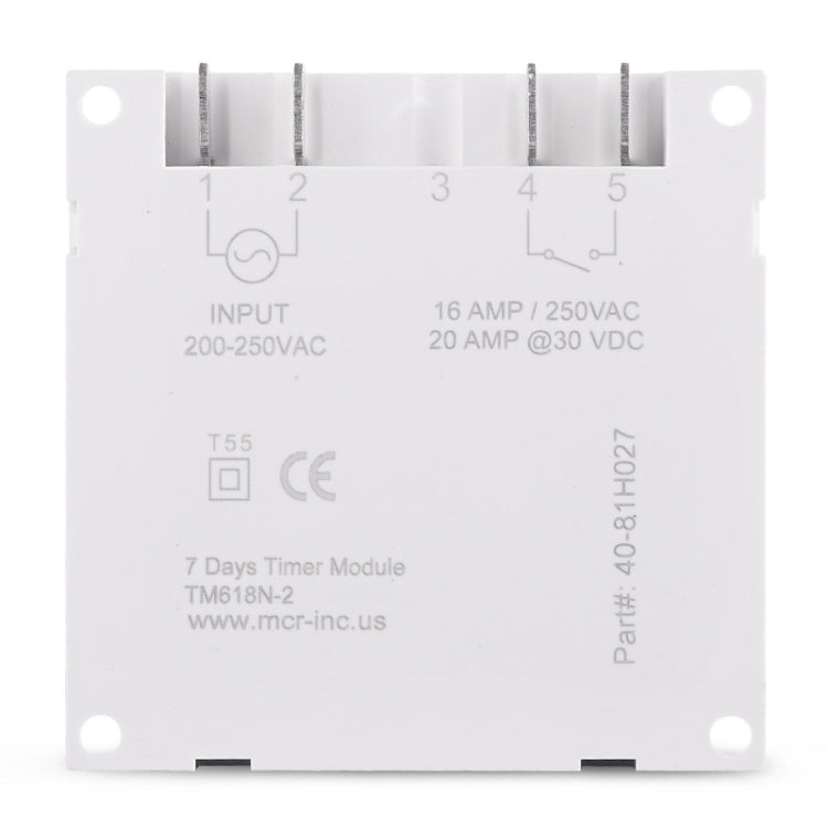 7 Days Weekly Programmable Digital Electronic Timer Switch, SINOTIMER TM618N-1 110V, SINOTIMER TM618N-2 220V, SINOTIMER TM618N-3 24V, SINOTIMER TM618N-4 12V, SINOTIMER TM618N-6V