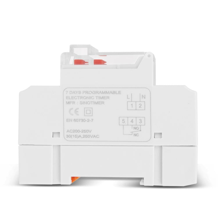 30A Programmable Digital Timer Switch Automatic Cycle Timing Controller, SINOTIMER TM919B-1 110V, SINOTIMER TM919B-2 220V, SINOTIMER TM919B-3 24V, SINOTIMER TM919B-4 12V, SINOTIMER TM919B-5V, SINOTIMER TM919BK 85-265V AC
